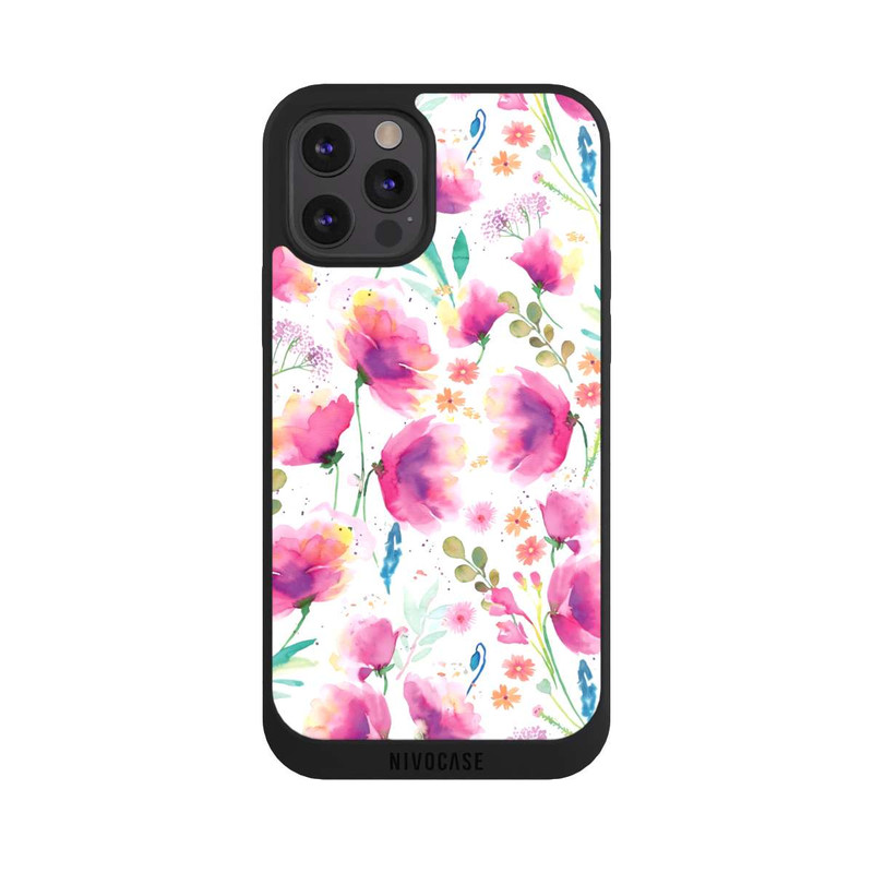 iPhone 12 Pro NIVOpure Abstrakte Mohnblumen aquarell