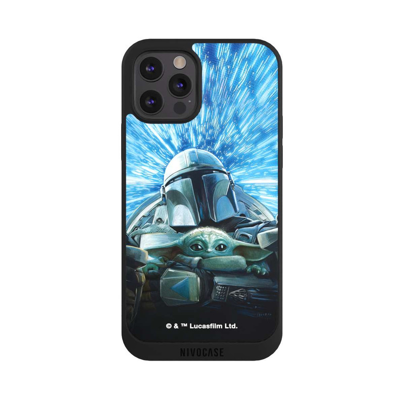 iPhone 12 Pro NIVOpure Grogu and Mando Flying Blue