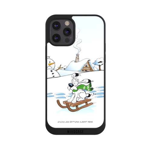 Apple iPhone 12 Pro NIVOpure Idefix rides a sleigh