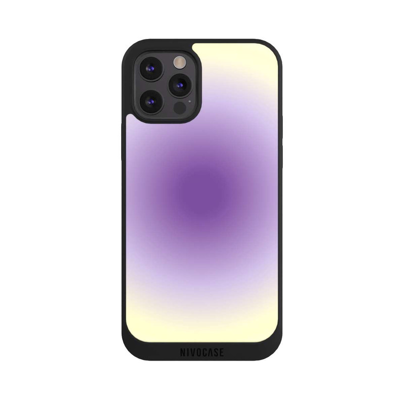 iPhone 12 Pro NIVOpure Aura Lila Gelb Kreis