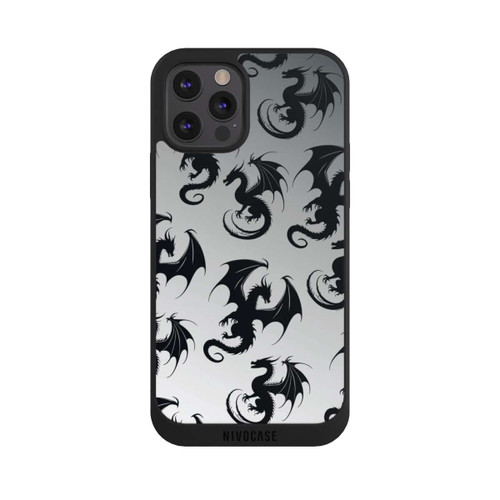 Apple iPhone 12 Pro NIVOpure Dragon Pattern Grey
