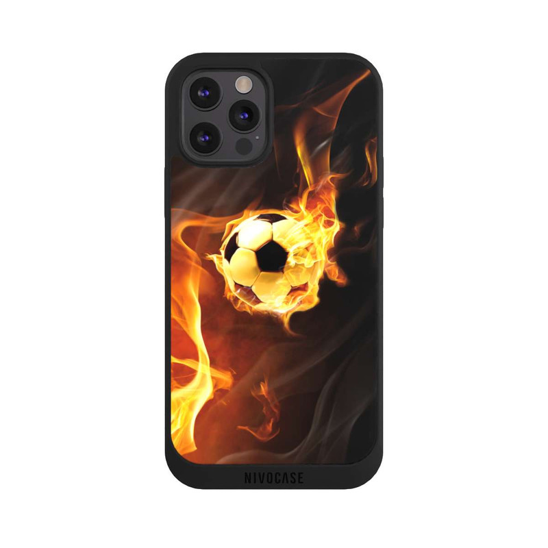 iPhone 12 Pro Max NIVOpure Ballon de Foot en Flammes