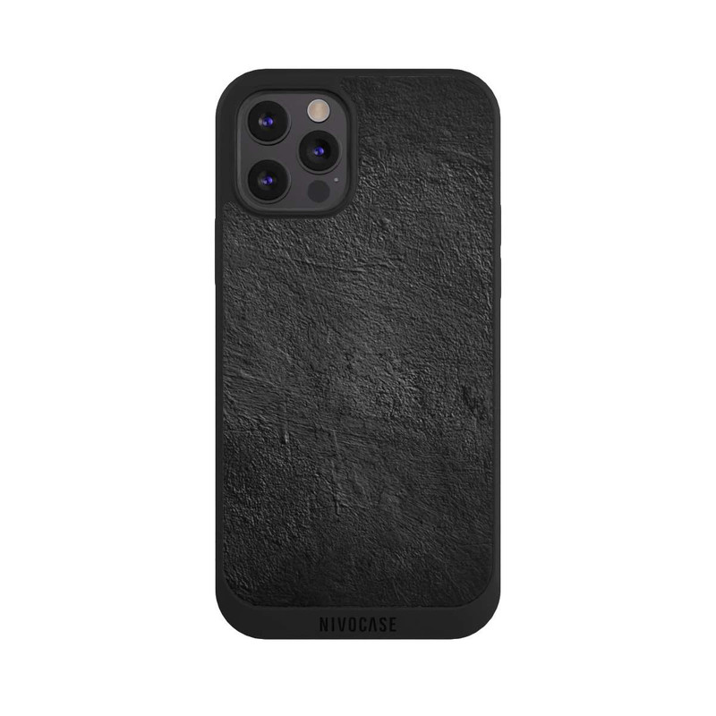 iPhone 12 Pro Max NIVOpure Mur en Béton Noir