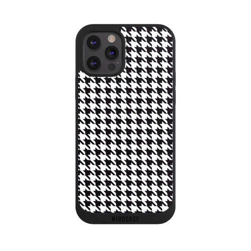 Apple iPhone 12 Pro Max NIVOpure Houndstooth black-white