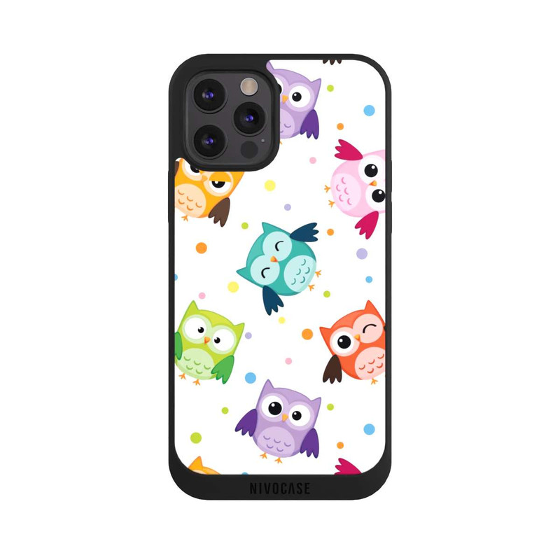 iPhone 12 Pro Max NIVOpure Chouettes avec confettis