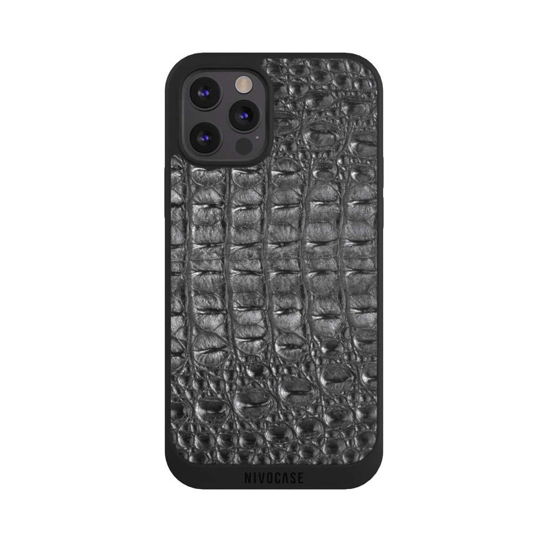 iPhone 12 Pro Max NIVOpure Croco Noir
