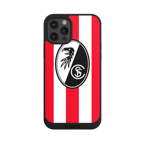 Apple iPhone 12 Pro Max NIVOpure SC Freiburg - Rot Gestreift