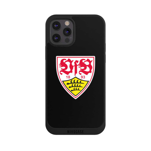 Apple iPhone 12 Pro Max NIVOpure VfB Stuttgart Wappen Schwarz