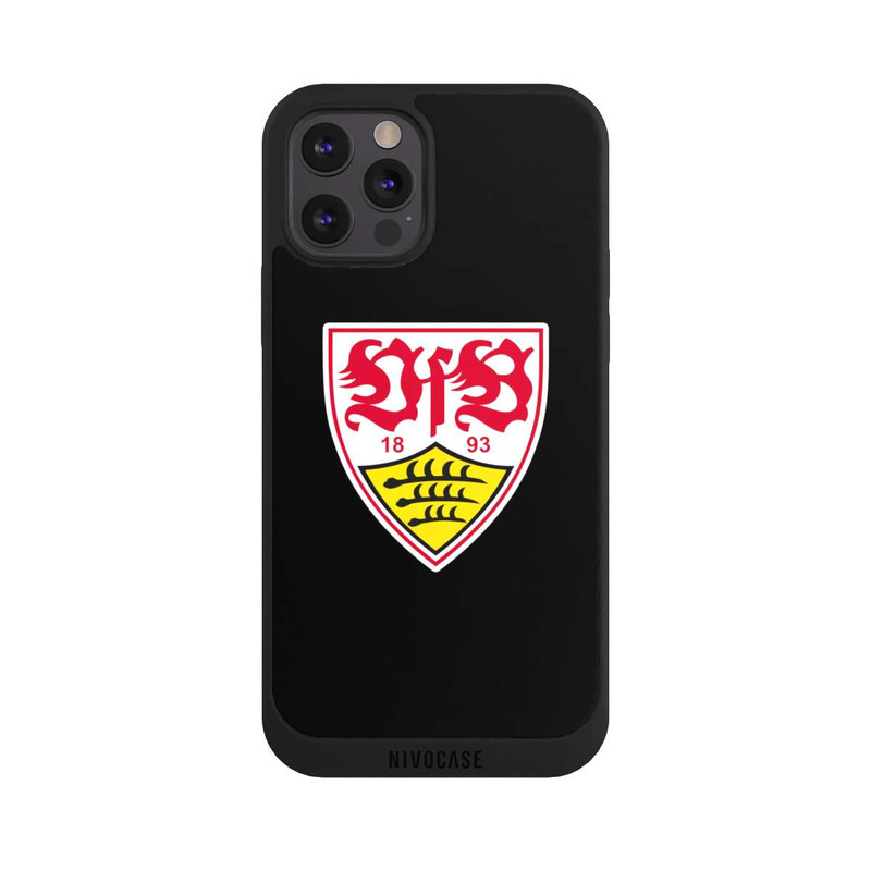 iPhone 12 Pro Max NIVOpure VfB Stuttgart Wappen Schwarz