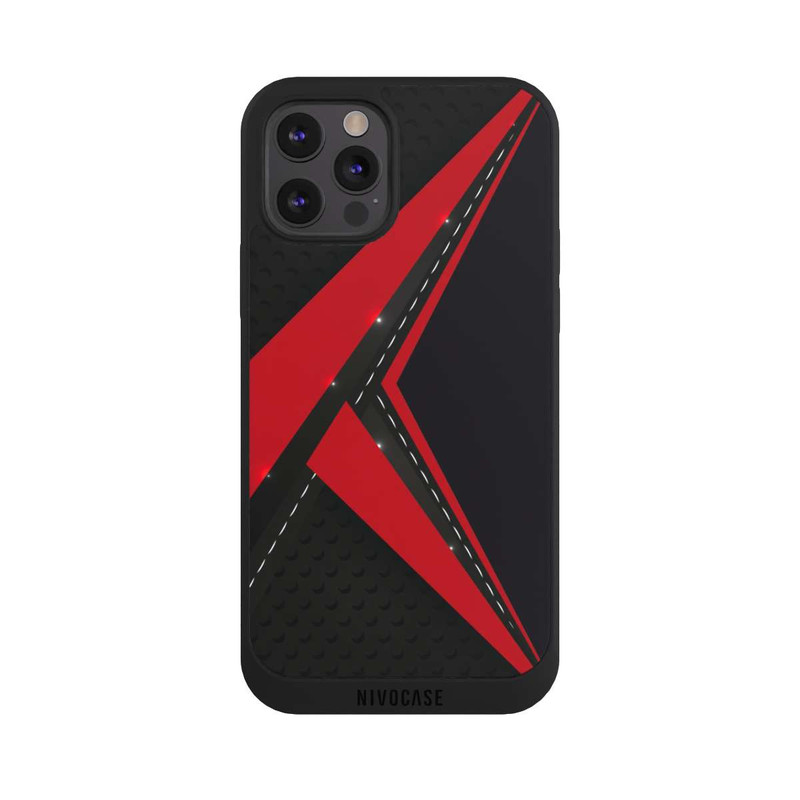 iPhone 12 Pro Max NIVOpure Carbon for Men - Red