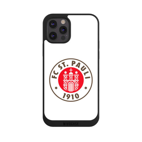 Apple iPhone 12 Pro Max NIVOpure FC St.Pauli Logo Weiss