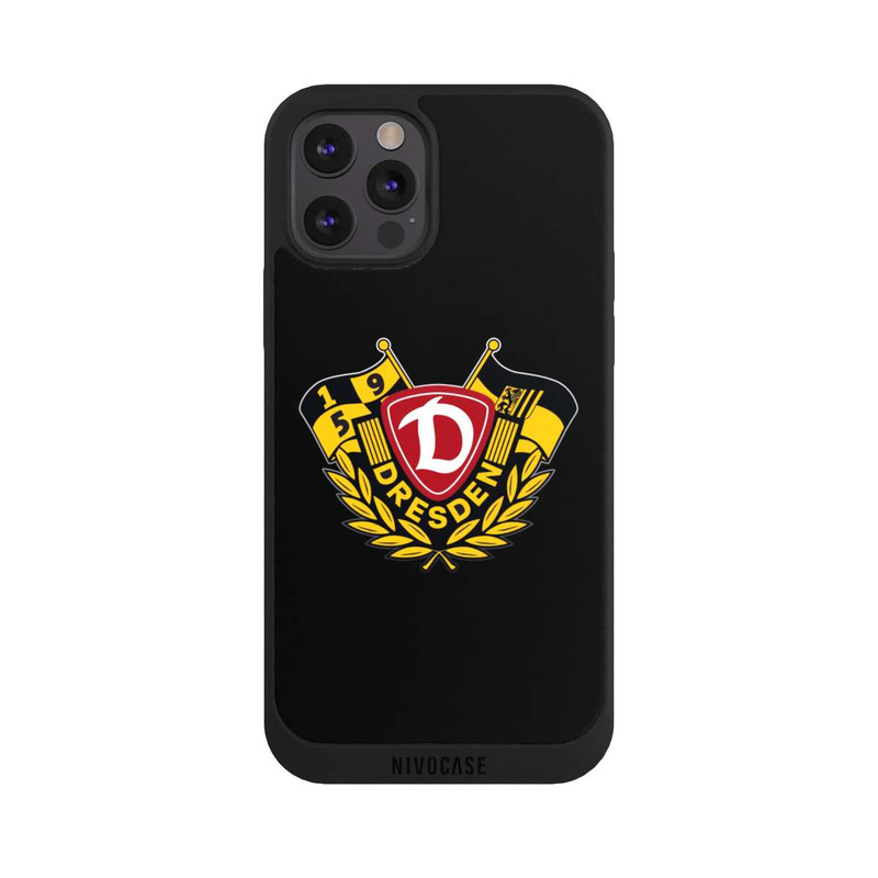 iPhone 12 Pro Max NIVOpure Dynamo Wappen mit Fahnen