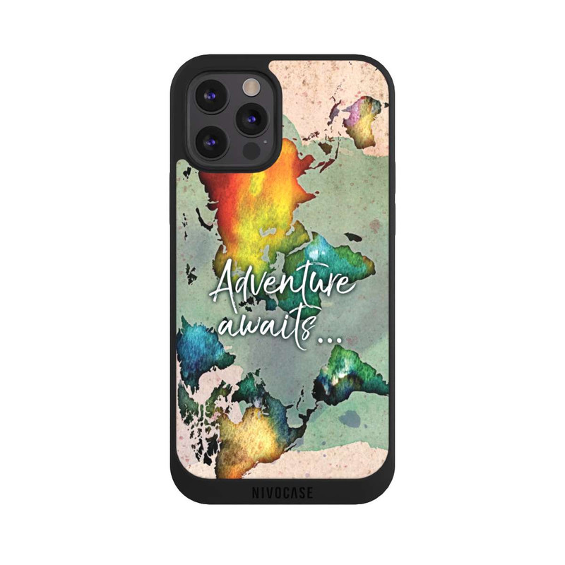 iPhone 12 Pro Max NIVOpure Bunte Weltkarte