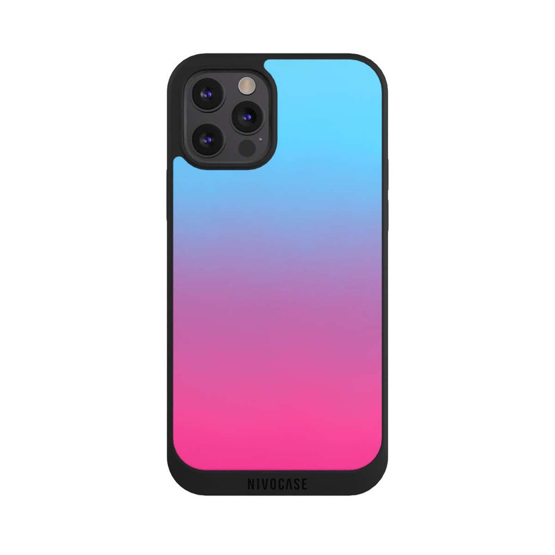 iPhone 12 Pro Max NIVOpure Dégradé de Couleur Bleu Rose Vif