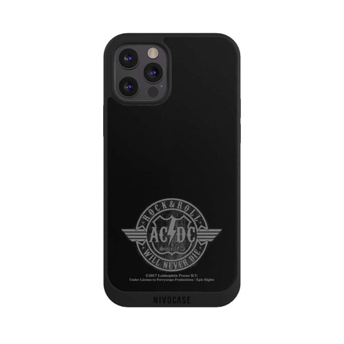 Apple iPhone 12 Pro Max NIVOpure ACDC Rock and Roll Grau