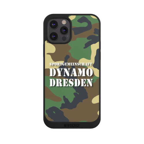 Apple iPhone 12 Pro Max NIVOpure SGDD Camouflage Grün - Dynamo Dresden