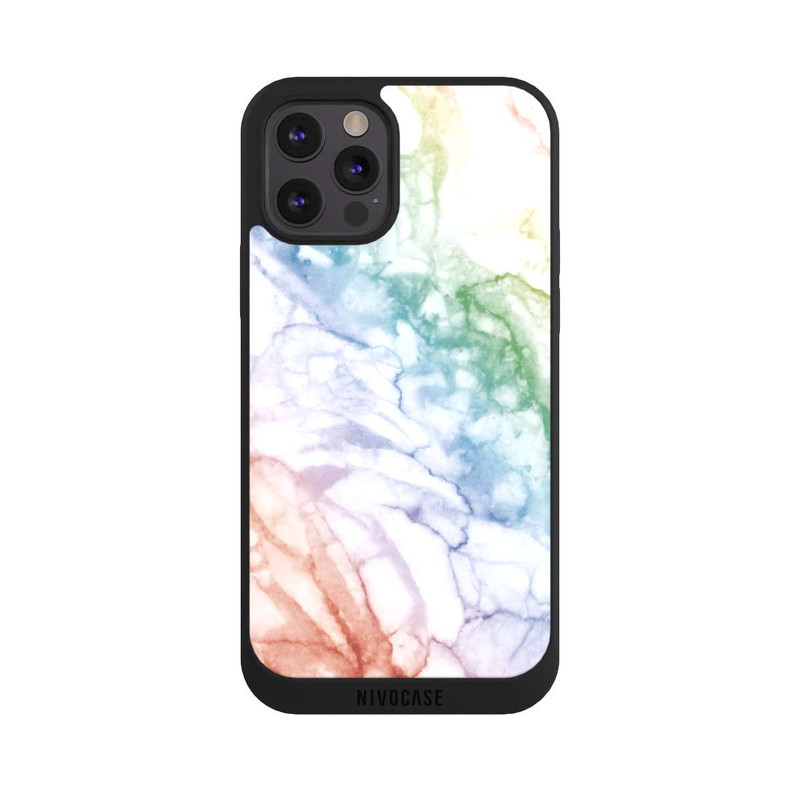 iPhone 12 Pro Max NIVOpure Marbre Arc-En-Ciel