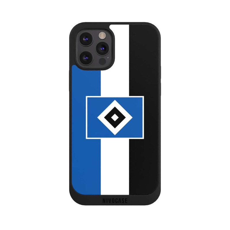 iPhone 12 Pro Max NIVOpure HSV rayures - bleu-blanc-noir