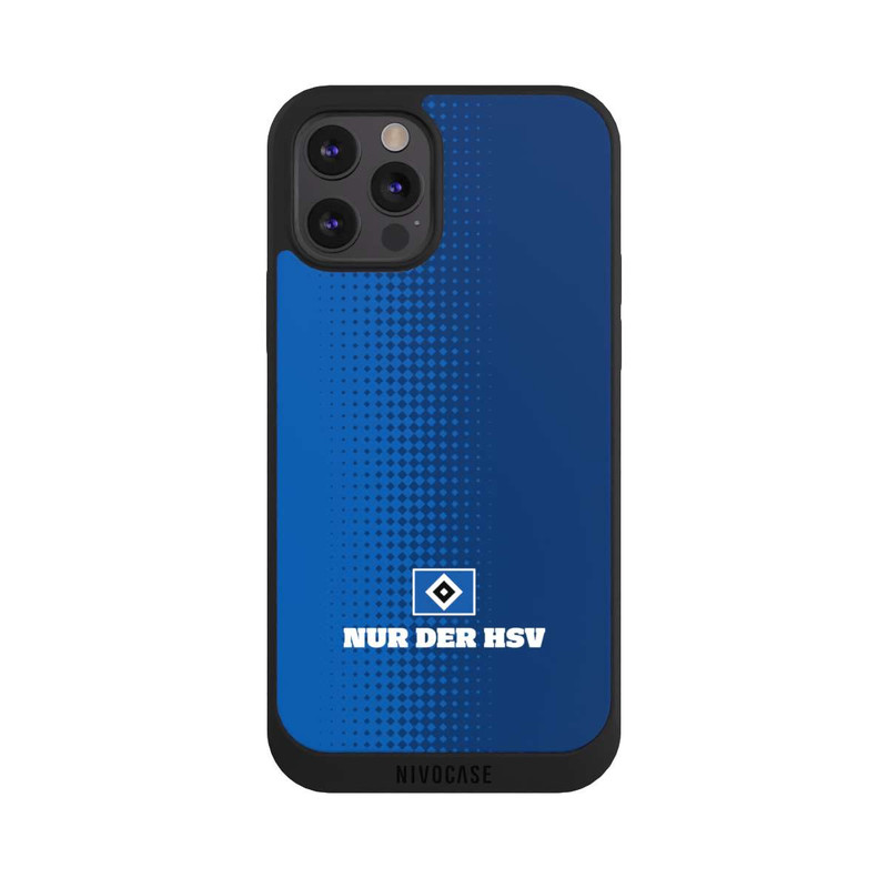 iPhone 12 Pro Max NIVOpure Nur der HSV - Trame de losange bleue