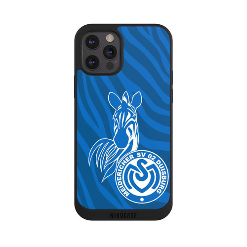 Apple iPhone 12 Pro Max NIVOpure Zebra Dunkelblau - MSV