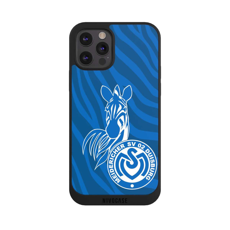 iPhone 12 Pro Max NIVOpure Zebra Dunkelblau - MSV