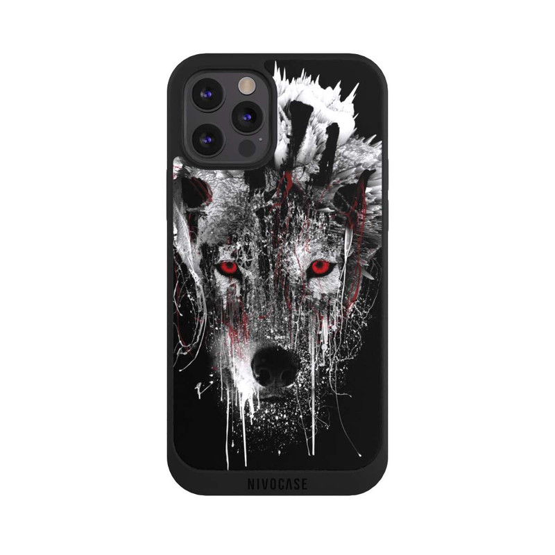 iPhone 12 Pro Max NIVOpure Loup aux yeux rouges