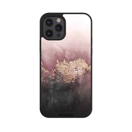 Apple iPhone 12 Pro Max NIVOpure Impression d'or de poussière de ciel rose