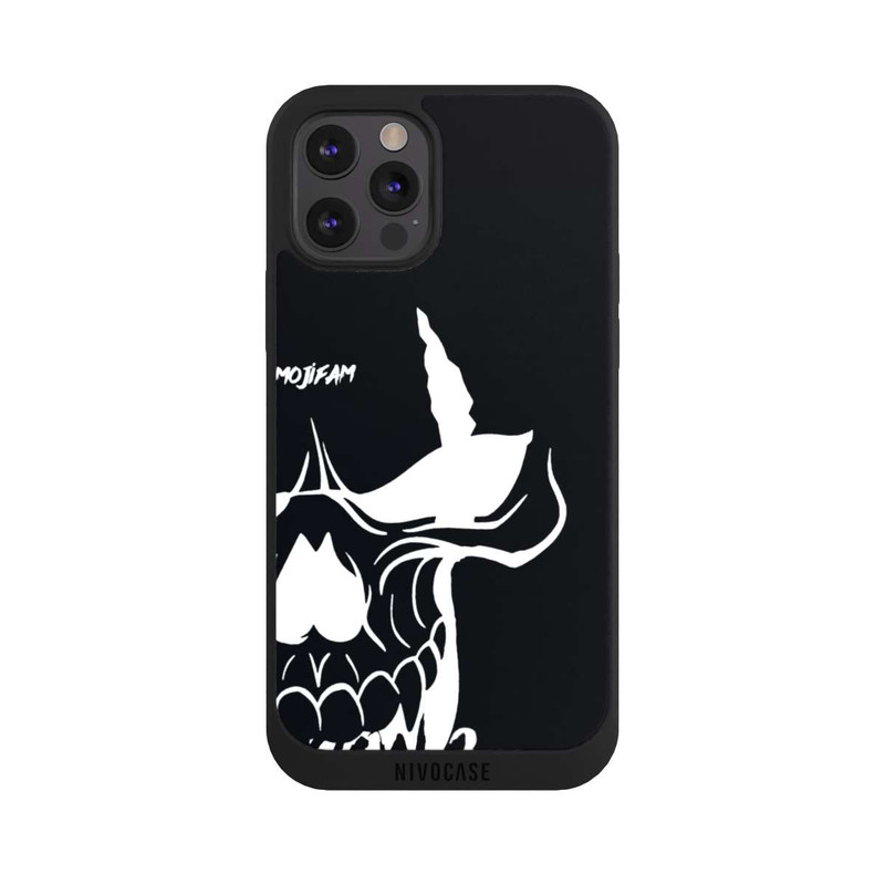 iPhone 12 Pro Max NIVOpure Schädel Groß Schwarz/Weiß