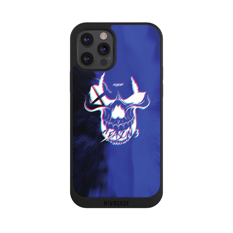 iPhone 12 Pro Max NIVOpure Blauer Totenkopf