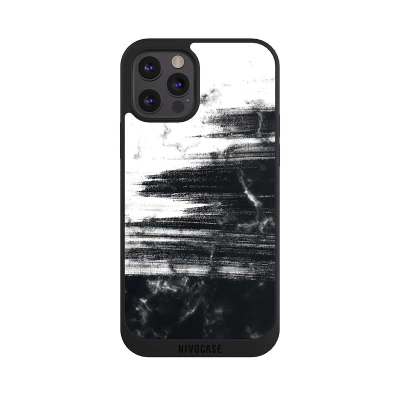 iPhone 12 Pro Max NIVOpure Pierre monochrome brossée