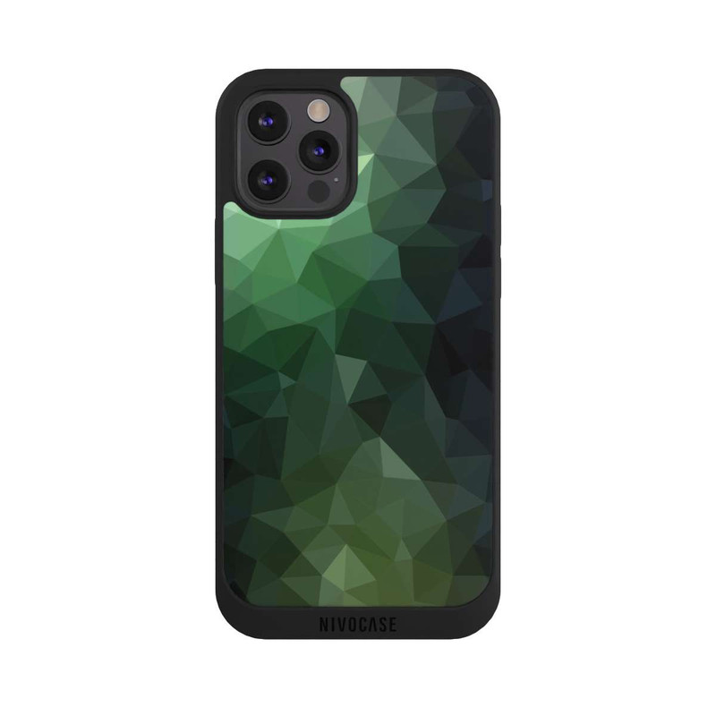 iPhone 12 Pro Max NIVOpure Polygonal Mosaic Green