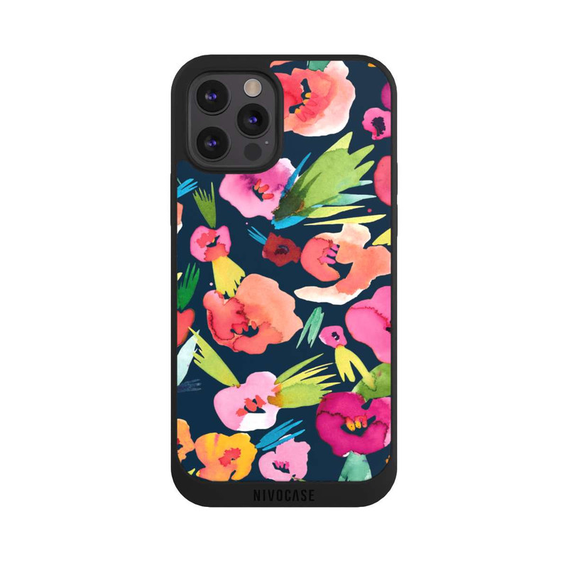 iPhone 12 Pro Max NIVOpure Fleurs tropicales aquarelles