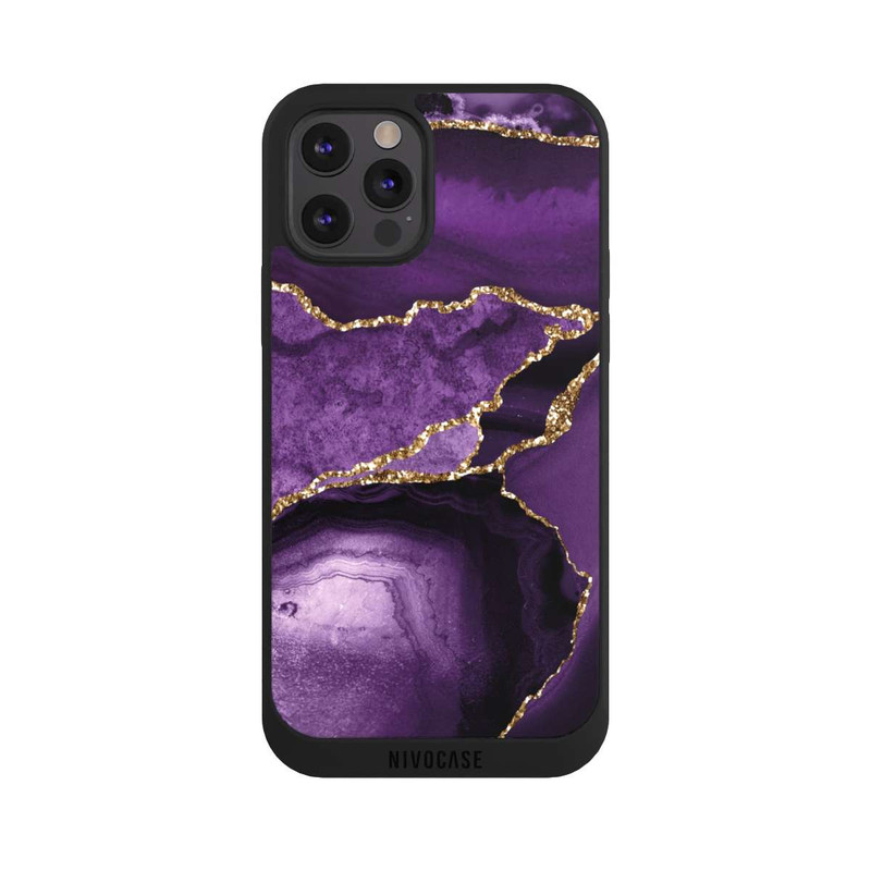 iPhone 12 Pro Max NIVOpure Marbre Violet Paysage