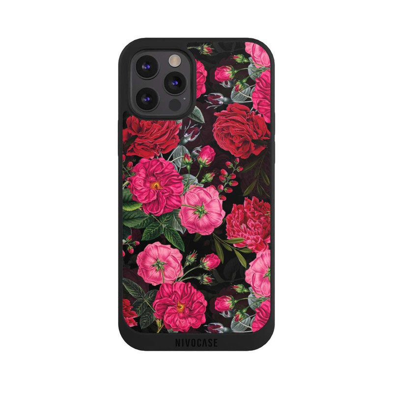 iPhone 12 Pro Max NIVOpure Pink und Rote Blumen