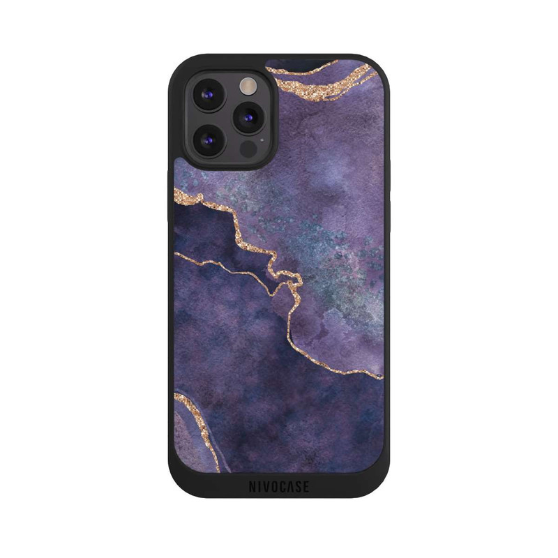 iPhone 12 Pro Max NIVOpure Pierre précieuse Glamour violet