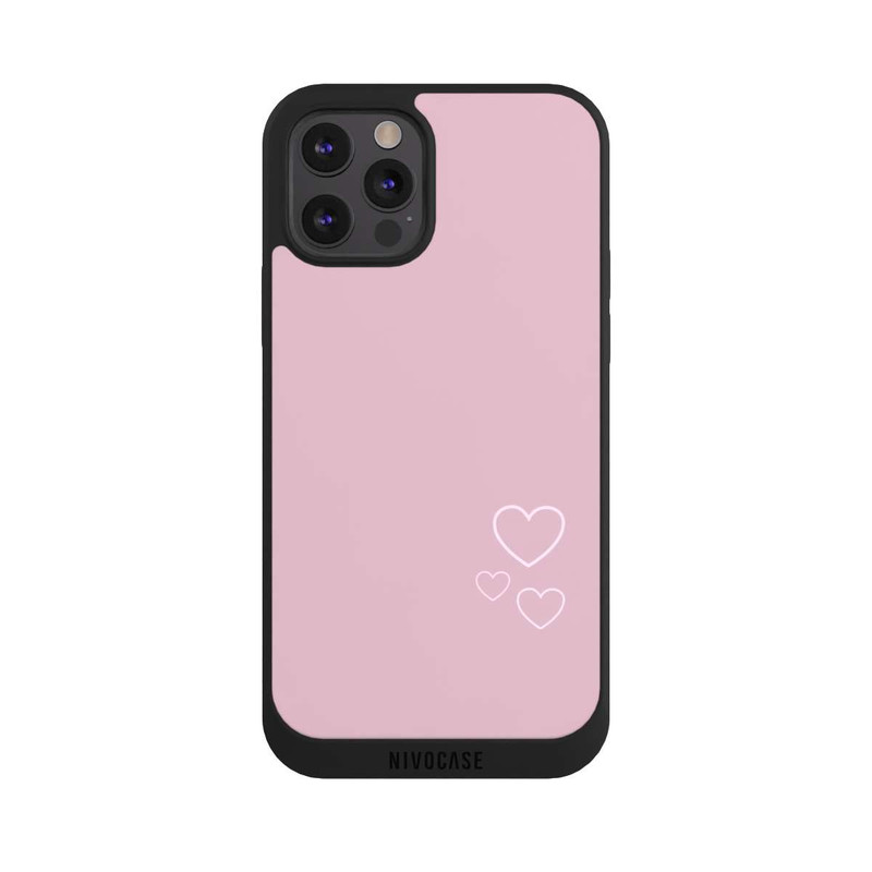 iPhone 12 Pro Max NIVOpure Pink little hearts