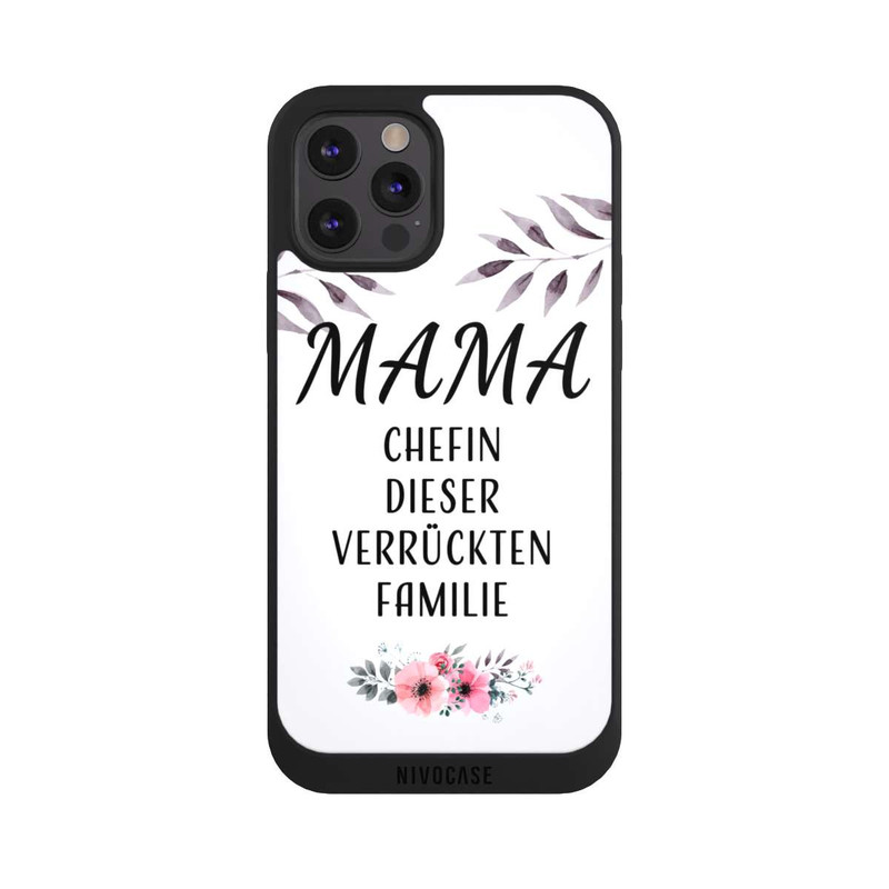 iPhone 12 Pro Max NIVOpure Mama Chefin dieser Verrückten Familie Weiß
