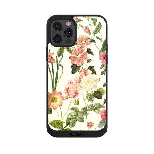 Apple iPhone 12 Pro Max NIVOpure Fleurs sauvages sur jaune clair