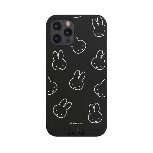 Apple iPhone 12 Pro Max NIVOpure Miffy Pattern Noir
