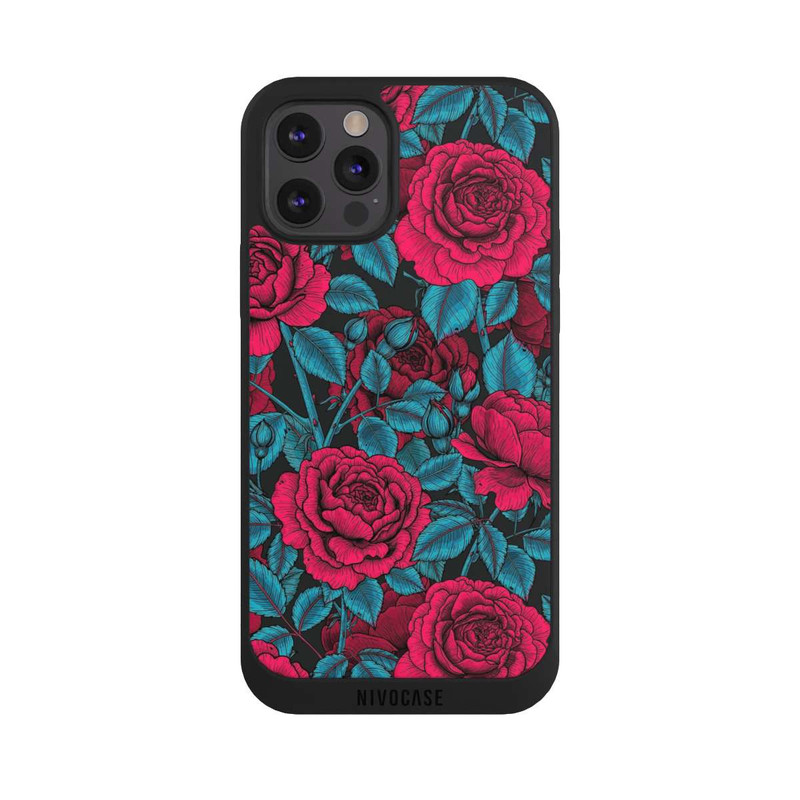 iPhone 12 Pro Max NIVOpure Jardin des roses rouges