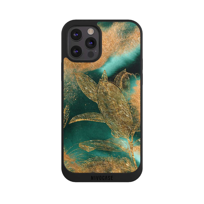 iPhone 12 Pro Max NIVOpure Gold und Grün Natur