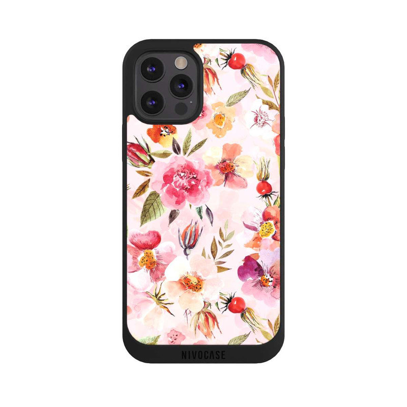 iPhone 12 Pro Max NIVOpure Papier Peint Rose Musquée Printemps Rose