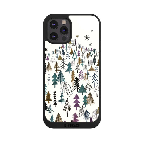 Apple iPhone 12 Pro Max NIVOpure Bergbäume Wald Lila