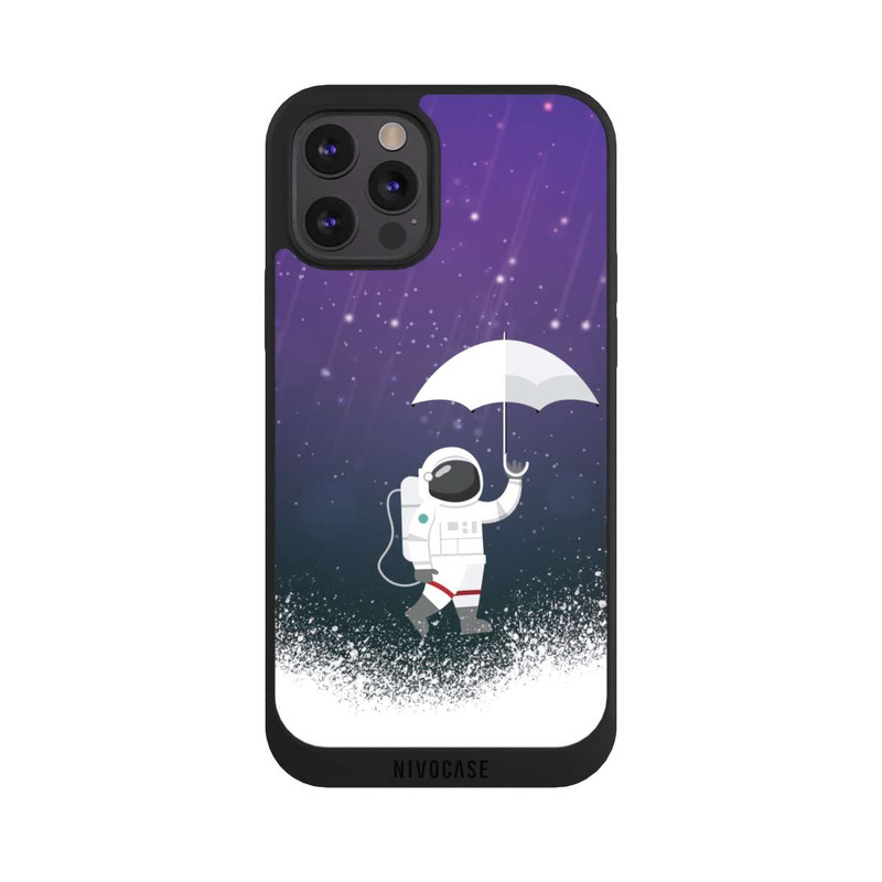 iPhone 12 Pro Max NIVOpure Astronaute Sous une Pluie d'Astéroïdes