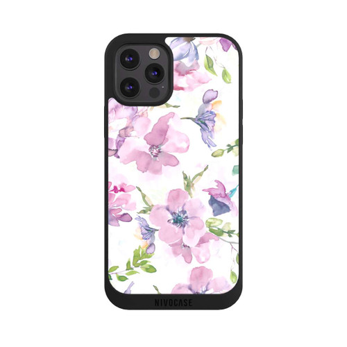 Apple iPhone 12 Pro Max NIVOpure Fleurs aquarelles