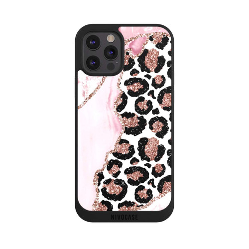 Apple iPhone 12 Pro Max NIVOpure Motifs et textures rose lisse