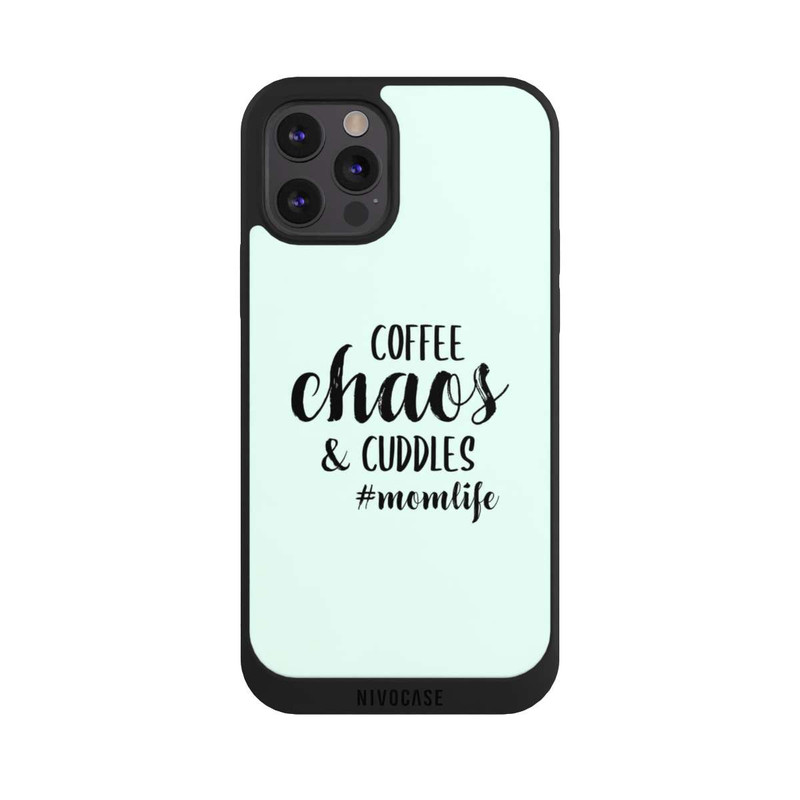 iPhone 12 Pro Max NIVOpure Coffee Chaos Cuddles Green