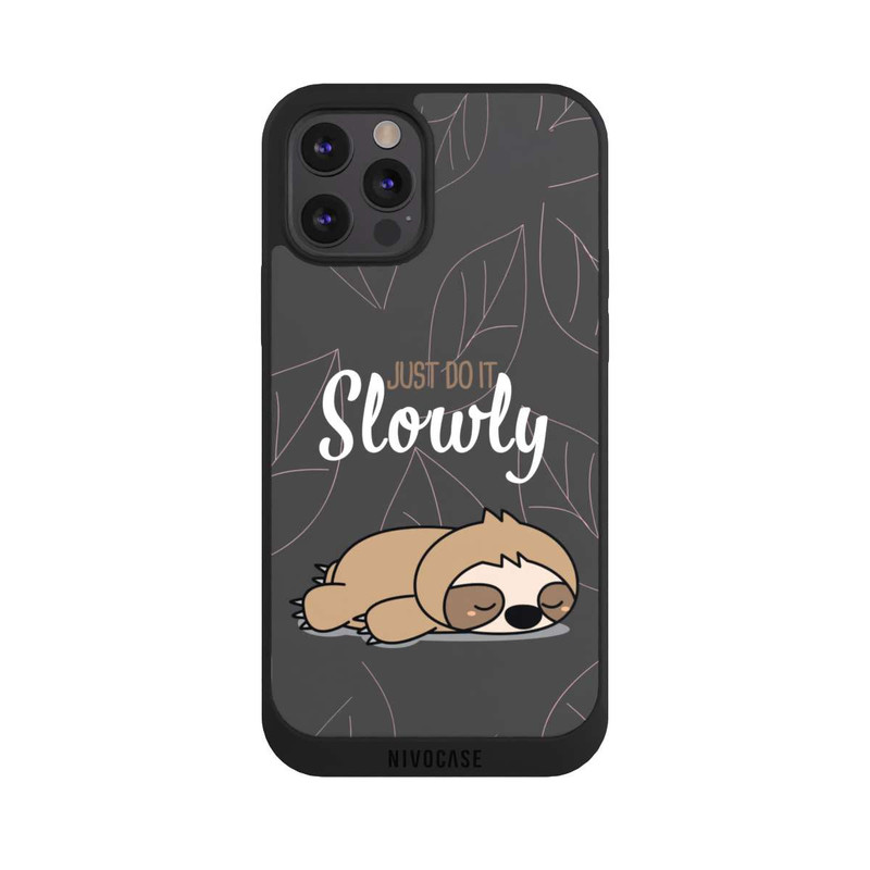 iPhone 12 Pro Max NIVOpure Just Do It Slowly Sloth Grey