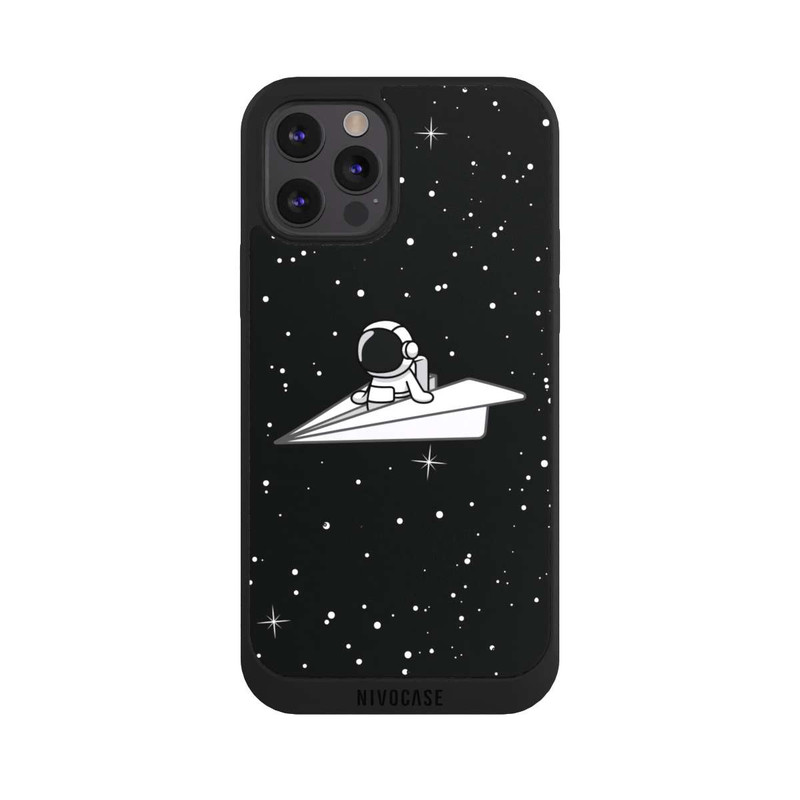 iPhone 12 Pro Max NIVOpure Astronaut Paper Plane Comic