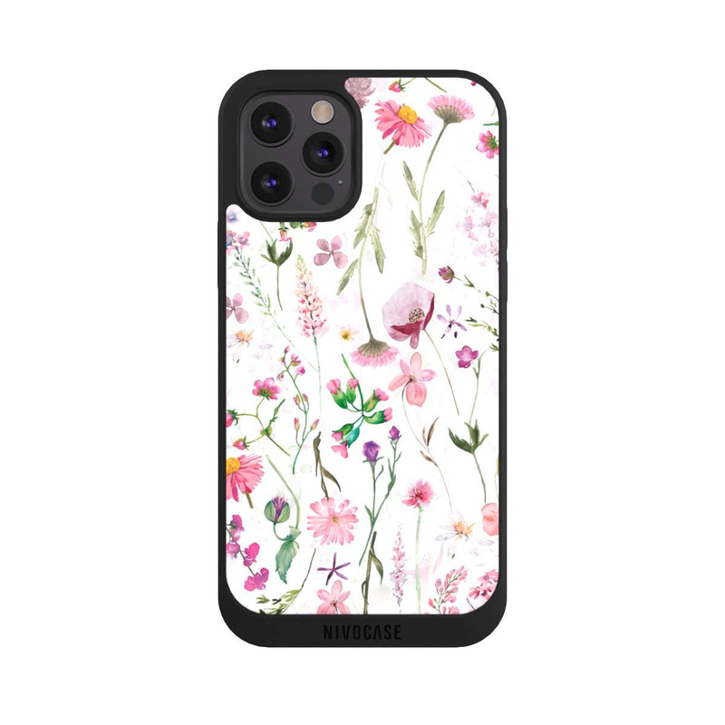 iPhone 12 Pro Max NIVOpure Prairie de fleurs roses